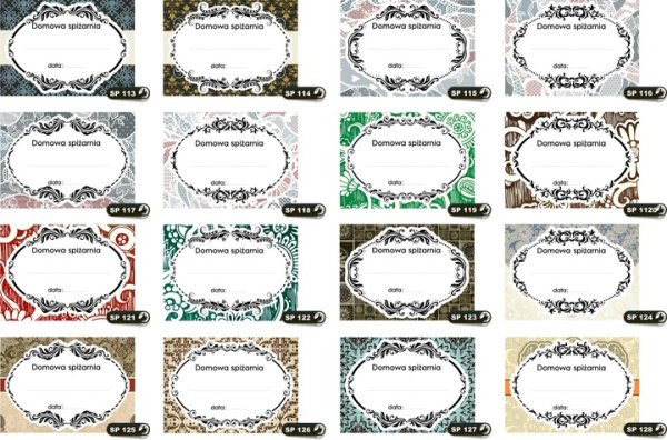 Этикетки для заготовок