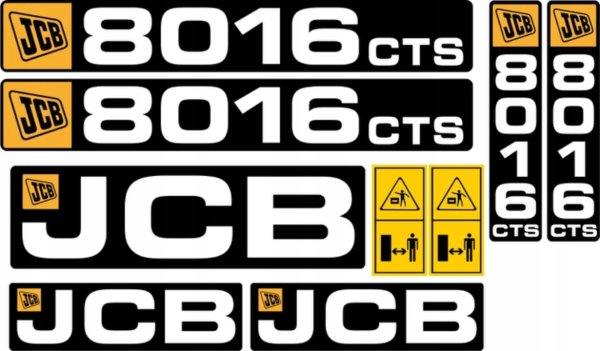 JCB 8014 наклейки