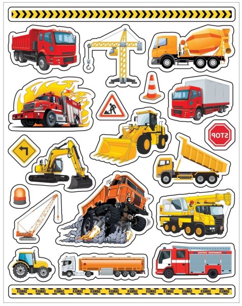 Строительная техника Стикеры