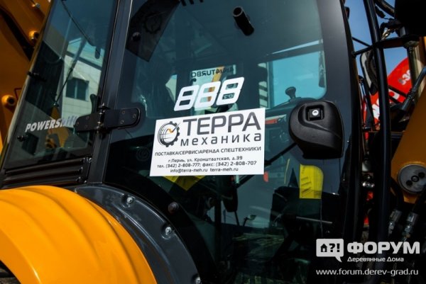 Наклейки на строительную технику