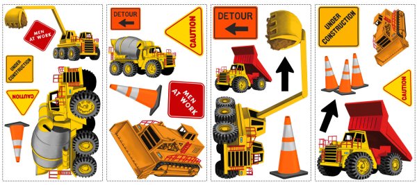 Спецтехника с наклейками