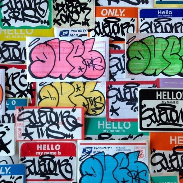 Наклейки для граффити hello