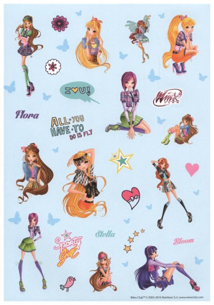 Наклейки Винкс 2007