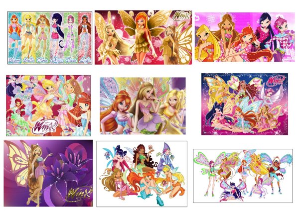 Наклейки для девочек Винкс