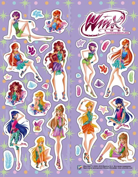 Альбом для наклеек Винкс