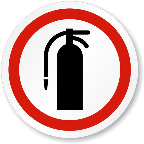 Табличка огнетушитель