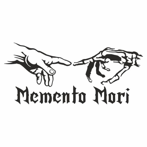 Memento Mori наклейка на авто