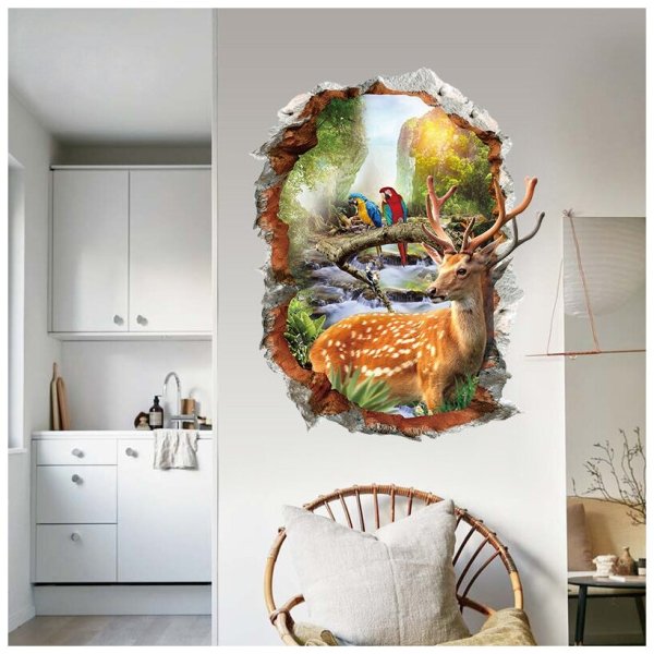 Интерьерные наклейки 3d