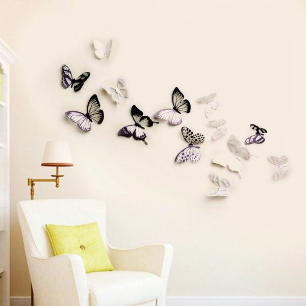 Наклейки бабочки на стену