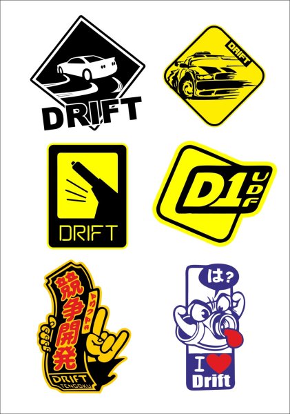 Наклейки на авто дрифт