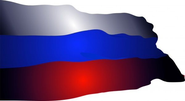 Стикер российский флаг