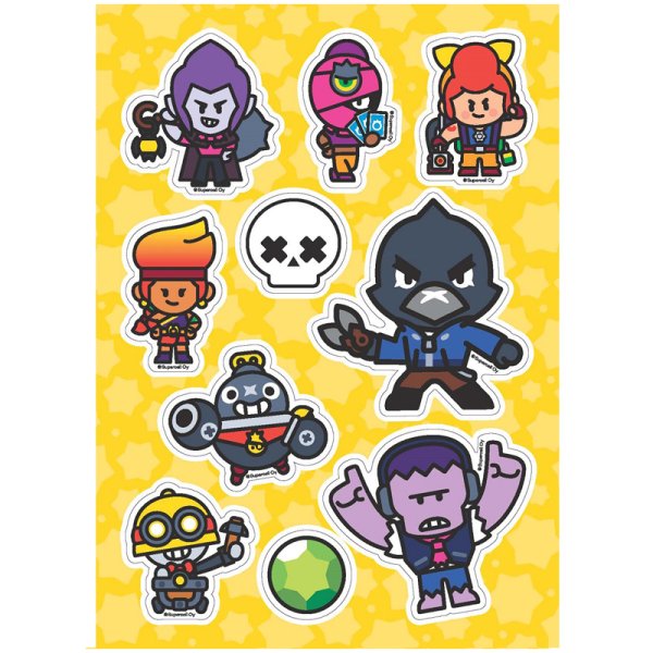 Наклейки из Brawl старса