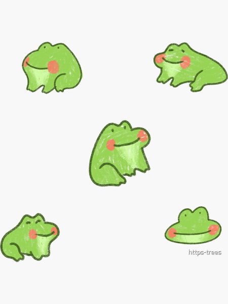 Идеи для наклеек лягушки