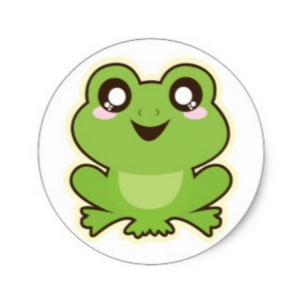 Наклейки лягушки милые