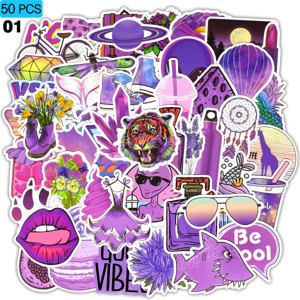 Фиолетовые Стикеры