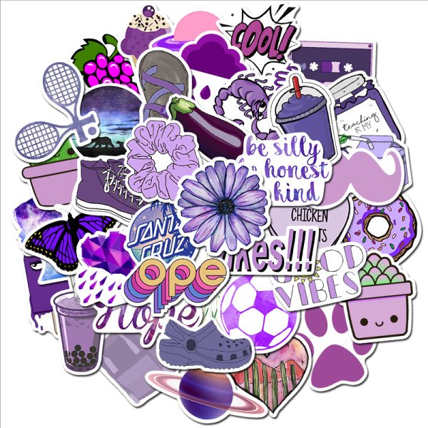 Сиреневые Стикеры