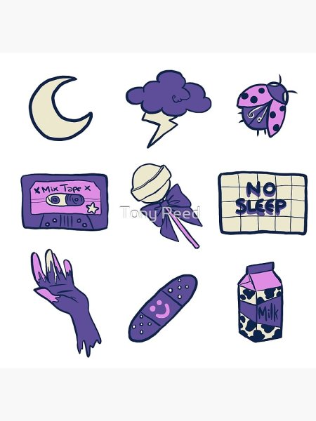 Наклейки для распечатки фиолетовые