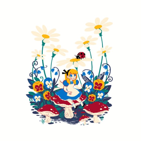 Стикеры Алиса в стране чудес