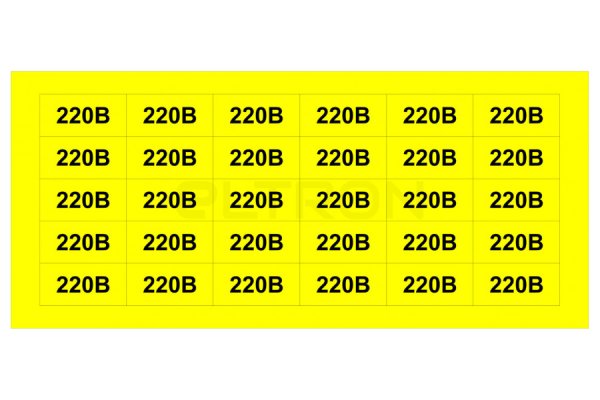 Наклейка 220 вольт ГОСТ