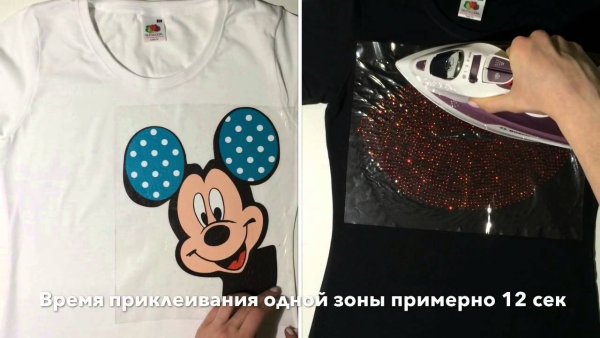 Как приклеить наклейку на одежду