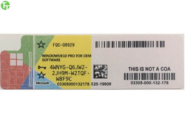 Лицензия виндовс 10 наклейка