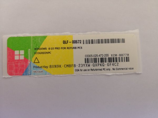 Наклейка Windows 10 Pro OEM
