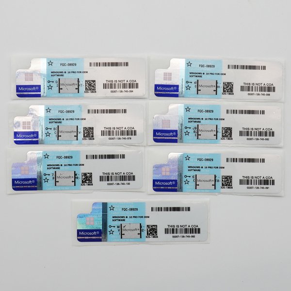 Windows 10 OEM наклейка