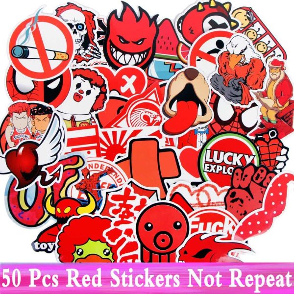 Наклейки красного быка