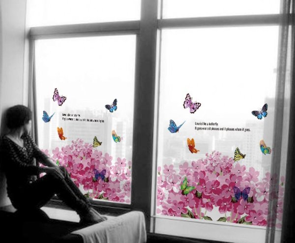 Реклама на окнах наклейки