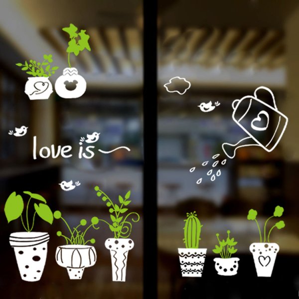 Наклейки на стекло кофейни