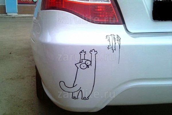 Самодельные наклейки на авто