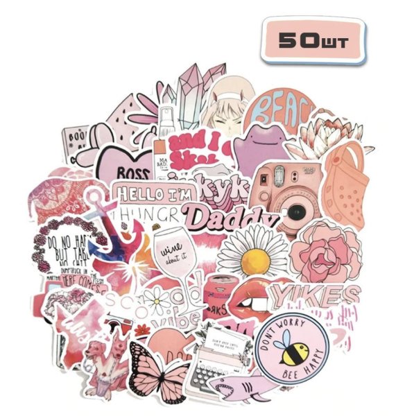 Розовые Стикеры