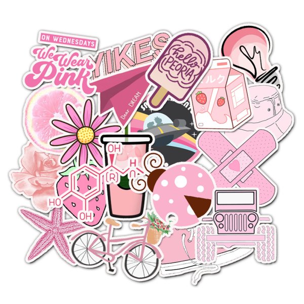 Розовые Стикеры