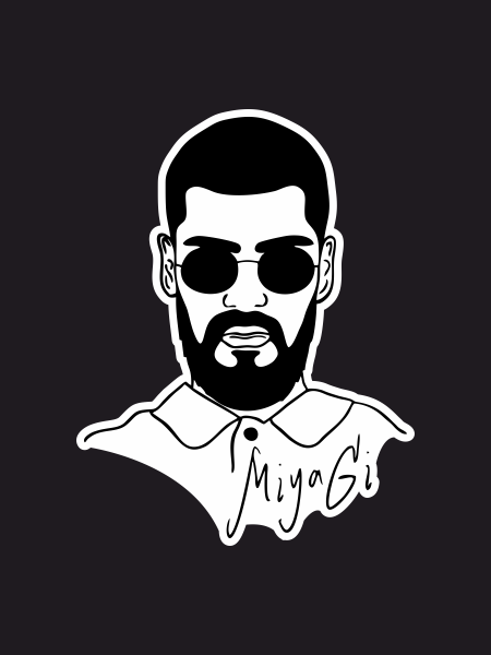 Наклейка мияги на машину