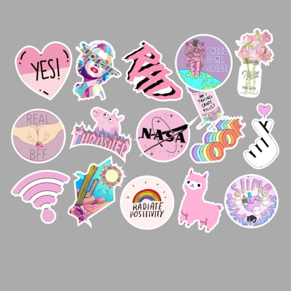 Стикеры Скрапбукинг девочки