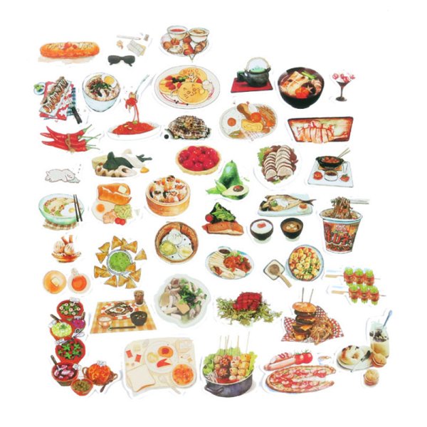 Наклейки еда