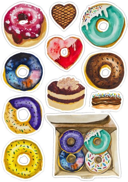 Наклейки еда