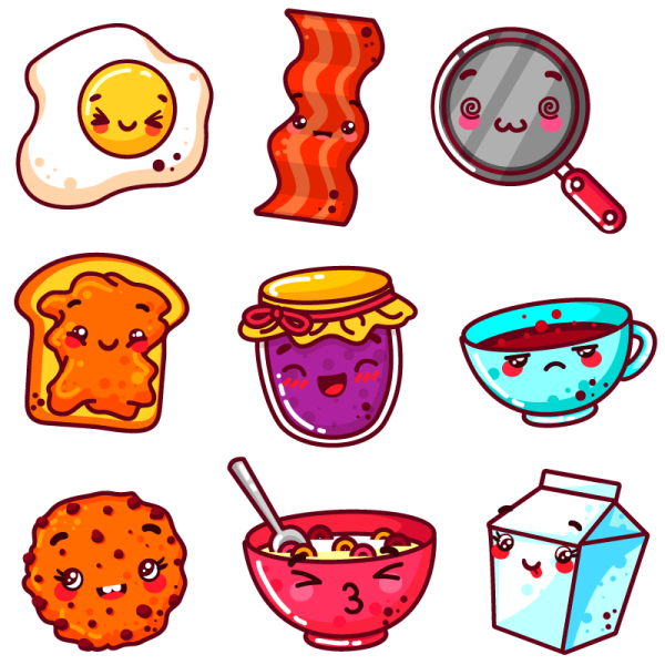 Наклейки еда