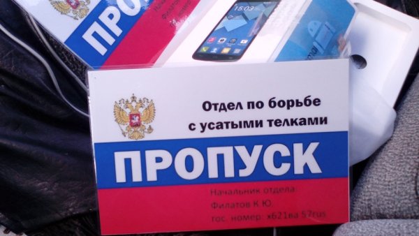 Пропуск отдел по борьбе с усатыми