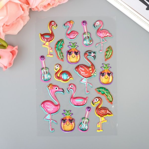Наклейки Фламинго