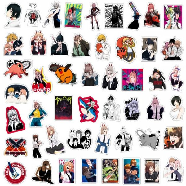 Стикеры человек бензопила Стикеры