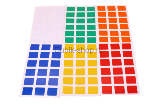 Наклейки кубик Рубика