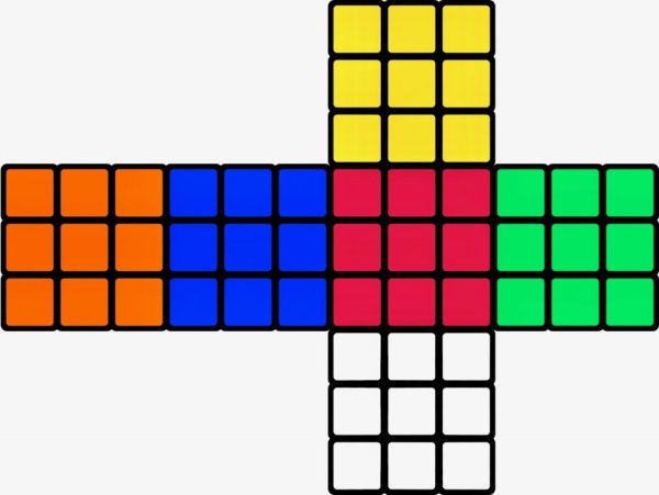 Кубик рубик одна сторона