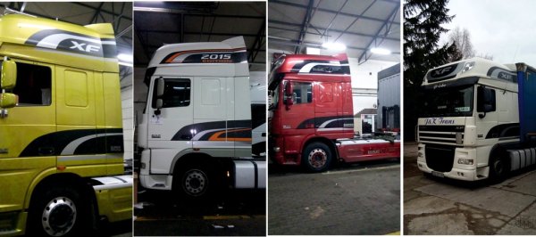 DAF/DAF xf105 наклейки на кабину