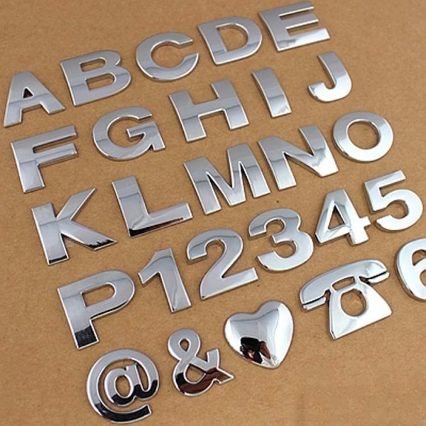 Объемные буквы наклейки