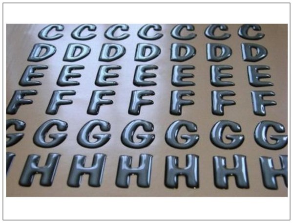 Объемные буквы наклейки