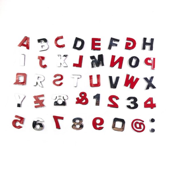 Объемные буквы наклейки