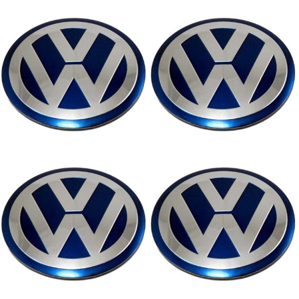 Наклейка на колесные диски Фольксваген 56 мм плоская