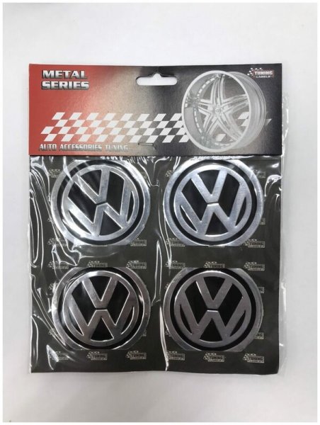 Наклейки на диски Фольксваген 56мм комплект 4 шт