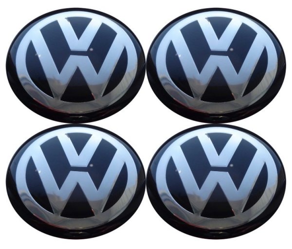 Наклейка на колесные диски Фольксваген 56 мм плоская